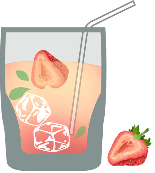 Berry Basil Rose Wine Cocktail Recipe ingredients