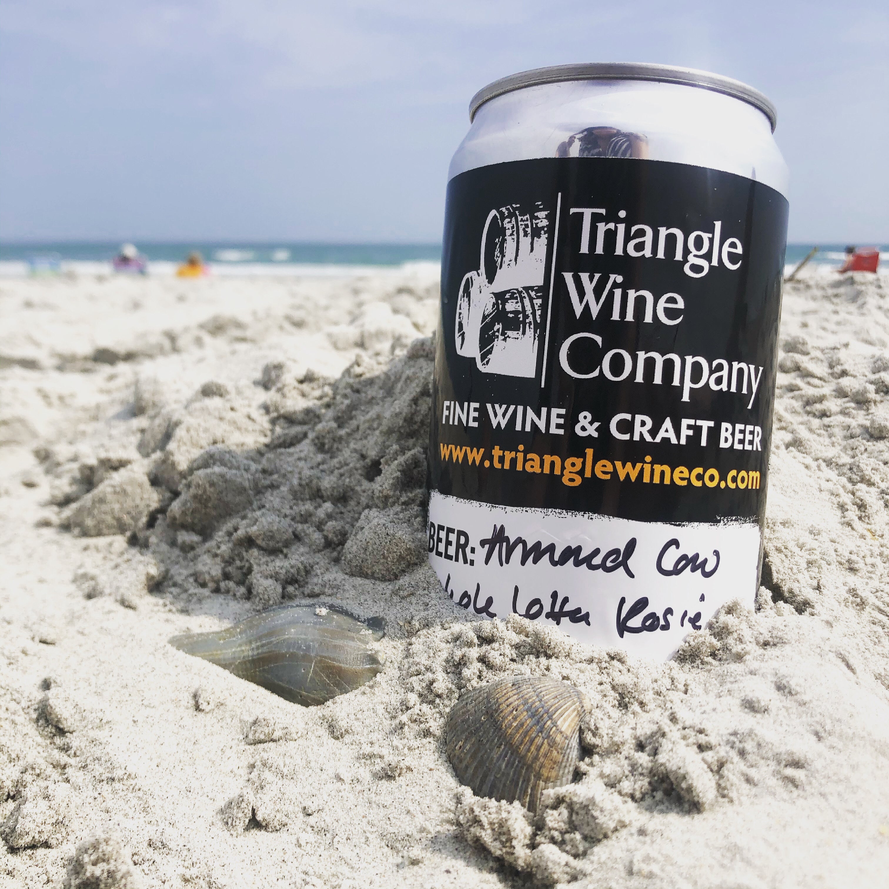 Beer Crowlers from Triangle Wine Company convenient to take to the beach, mountains, or park