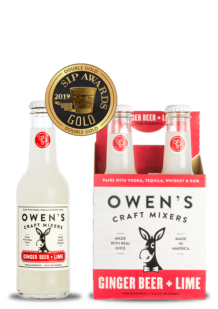 Cocktail Mixer Owen's Craft Mixers Ginger Beer + Lime 250ml