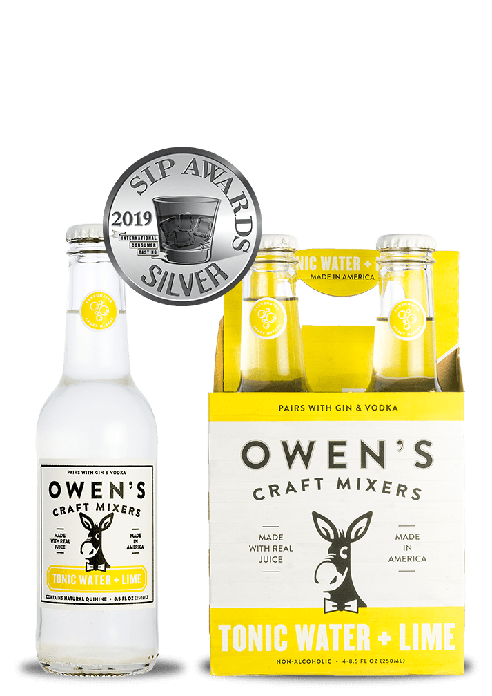 Cocktail Mixer Owen's Craft Mixers Tonic Water + Lime 250ml