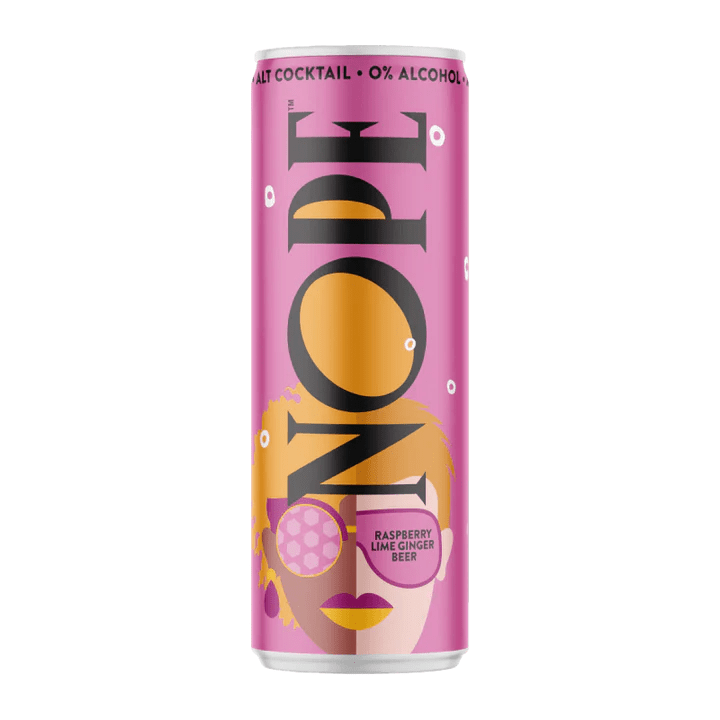 NOPE Beverages Raspberry Lime Ginger Beer