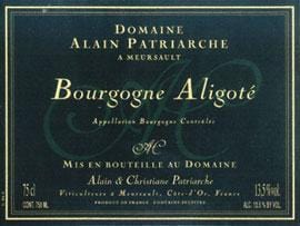 Wine Alain Patriarche Bourgogne Aligote
