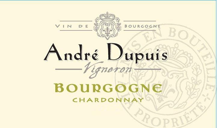Wine Andre Dupuis Bourgogne Chardonnay