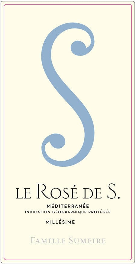 Wine Famille Sumeire Le Rose de S IGP Mediterranee