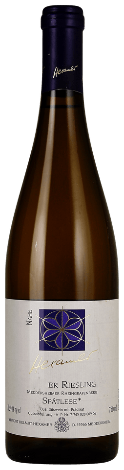 Wine Helmut Hexamer Riesling Spatlese Meddersheimer Rheingrafenberg