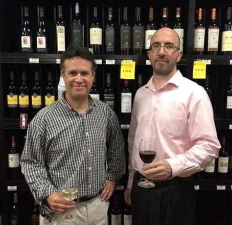 Glenn Hagedorn and Christopher Roche Triangle Wine Company owners.