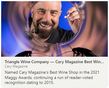 Triangle Wine Company - Cary Magazine Best in Western Wake