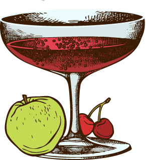 Cherry Apple Sparkler Cocktail Recipe