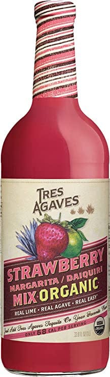 Cocktail Mixer Tres Agaves Organic Strawberry Margarita Mix 1L