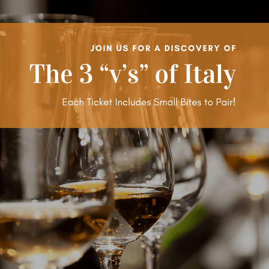 Event Tickets (04/12/25) $35 Discover the Three "V's" of Italy-Cary