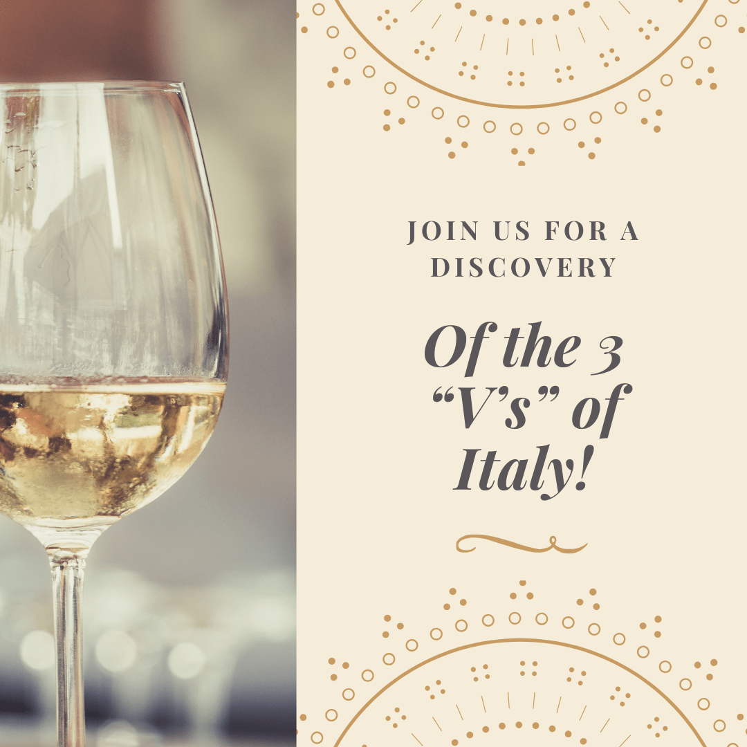 Event Tickets (04/17/25) $35 Discover the Three "V's" of Italy-Holly Springs