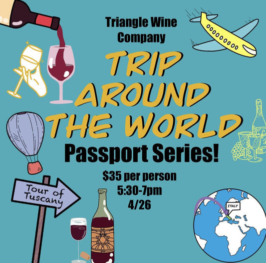 Event Tickets (04/26/25) $35 Passport Series Tour of Tuscany-Cary