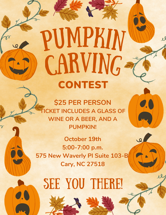 Event Tickets (10/19/23) $25 Pumpkin Carving Contest-Cary