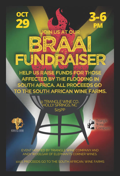 Event Tickets (10/29/23)  $25 Lekker Braai Emergency Fundraiser