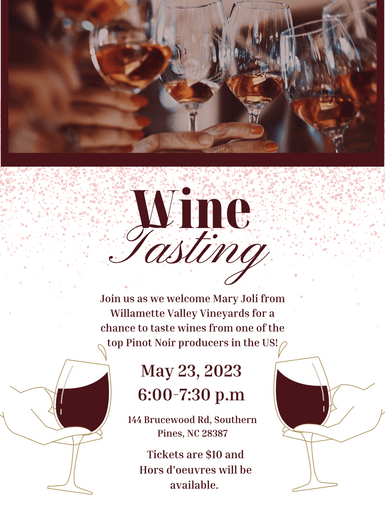 Event Tickets (5/23/23) $10 Meet the Winemaker Mary Joli from Willamette Valley Vineyards-Southern Pines