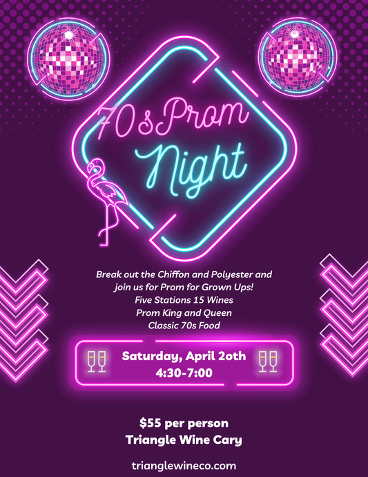 Event Tickets $55 (4/20/24) 70's Retro Prom for Grown ups-Cary