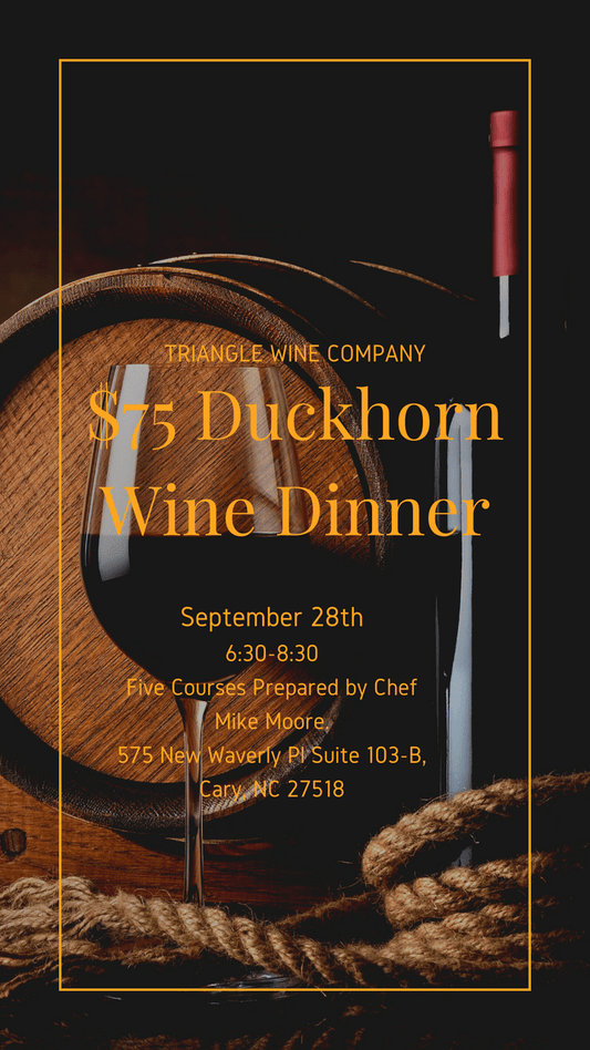 Event Tickets (9/28/22) $75 Duckhorn Wine Dinner-Cary