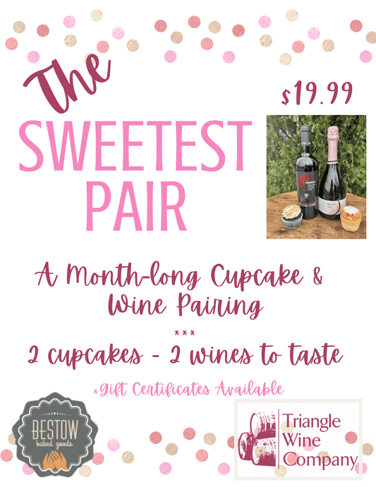 Event Tickets (Feb/2026) $19.99 Bestow Valentine's Day Cupcake & Wine Pairing-Holly Springs