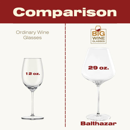 Glass Big Wine Glasses Balthazar Set of 2