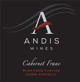 Wine Andis Cabernet Franc Hawk Creek Vineyard Sierra Foothills
