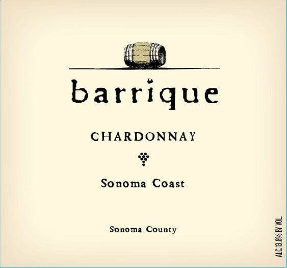 Wine Barrique Chardonnay Sonoma