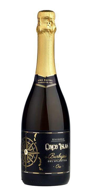 Wine Bodegas Chaves Cinco Islas Albarino Sparkling Burbujas del Atlantico Oro