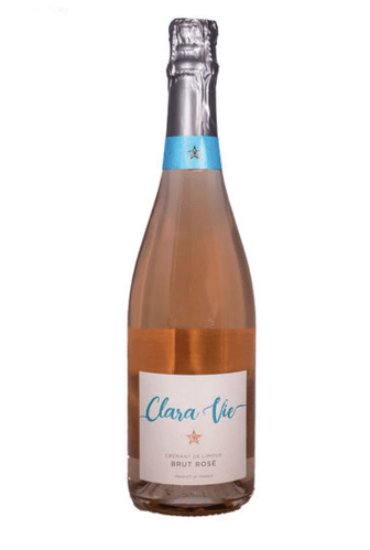 Wine Clara Vie Sparkling Brut Rose Nature Cremant de Limoux