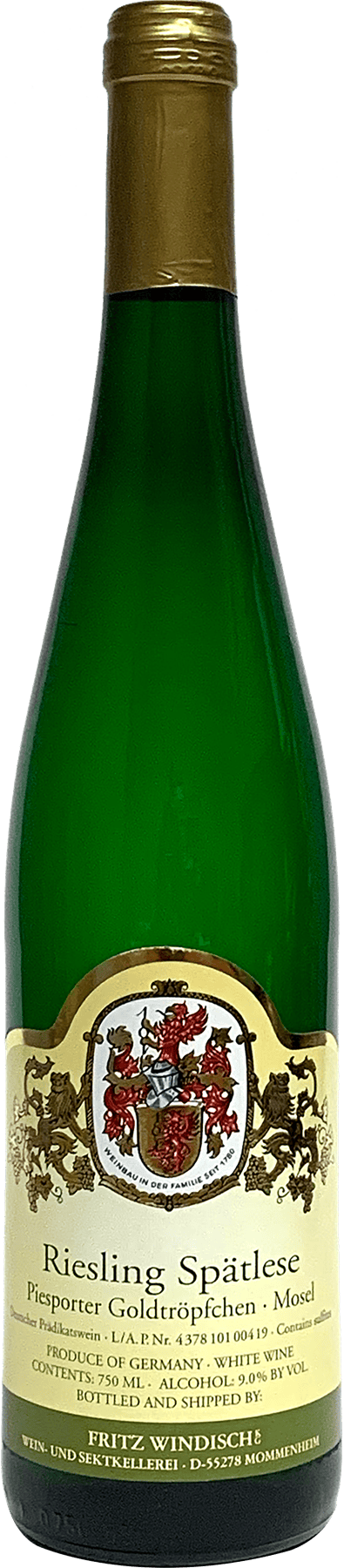 Wine Fritz Windisch Piesporter Goldtropfchen Riesling Spatlese