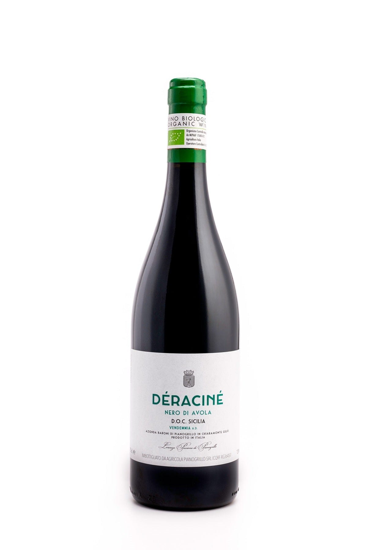 Wine Pianogrillo Deracine Nero d'Avola Sicilia DOC